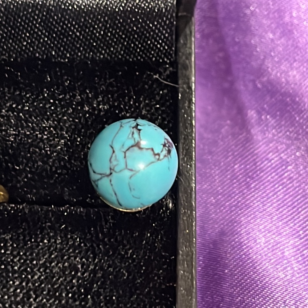 Turqouis earring fr Italy - Picture 2 of 7